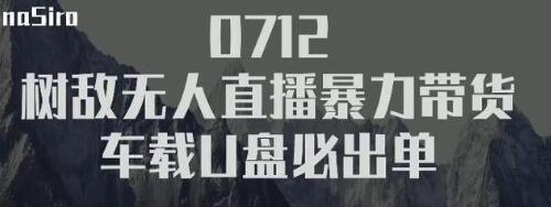 树敌‮习研‬社抖音无人直播暴力带货车载U盘必出单，单号单日产出300纯利润-网创资源社