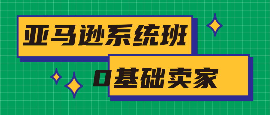 亚马逊系统班，专为0基础卖家量身打造，亚马逊运营流程与架构-网创资源社