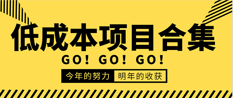 低成本零成本项目合集：赚钱快的慢的、暴利的，线上线下的，价值万元资料-网创资源社