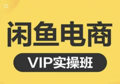 鱼客·闲鱼电商零基础入门到进阶VIP实战课程，帮助你掌握闲鱼电商所需的各项技能-网创资源社