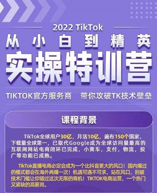 Seven漆·2022Tiktok从小白到精英实操特训营，带你掌握Tiktok账号运营-网创资源社