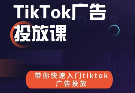 跨境B哥tiktok广告投放课，带你快速入门tiktok广告投放价值1680元-网创资源社