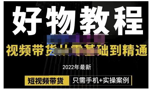 锅锅老师好物分享课程：短视频带货从零基础到精通，只需手机+实操-网创资源社