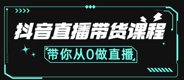 抖音直播带货课程：带你从0开始，学习主播、运营、中控分别要做什么-网创资源社