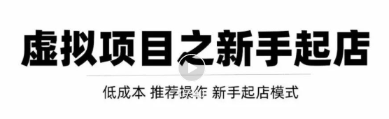 虚拟项目快速起店模式，0成本打造月入几万虚拟店铺！-网创资源社