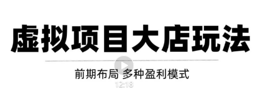 虚拟项目月入几万大店玩法分享，多店操作利润倍增（快速起店盈利）-网创资源社