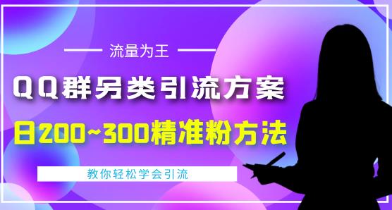 价值888的QQ群另类引流方案，半自动操作日200~300精准粉方法【视频教程】-网创资源社