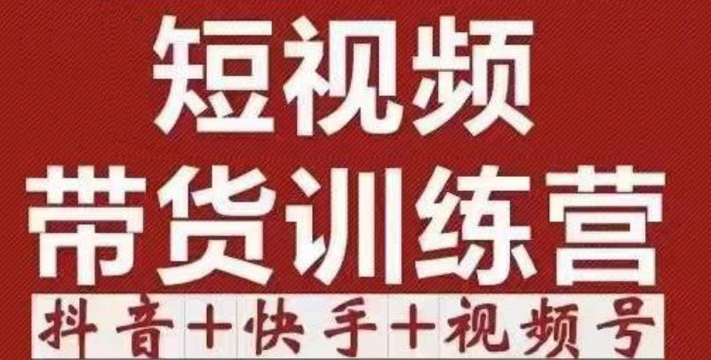 短视频带货特训营（第12期）抖音+快手+视频号：收益巨大，简单粗暴！-网创资源社