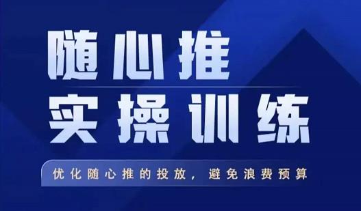 飞哥·随心推实操训练，优化随心推投放，避免浪费预算-网创资源社