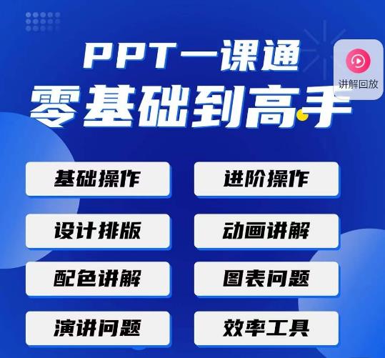 PPT·一课通·0基础到高手：通俗易懂快速掌握PPT的各种应用场合-网创资源社