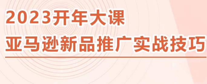 2023亚马逊新品推广实战技巧，线下百万美金课程的精简版，简单粗暴可复制，实操性强的推广手段-网创资源社