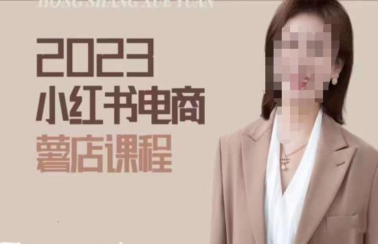 2023小红书电商课，新手小白从0~1玩转小红书薯店电商-网创资源社