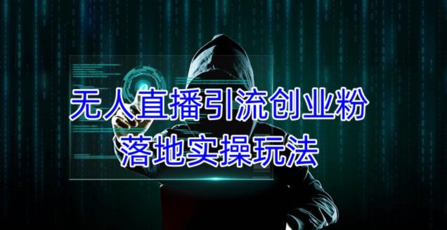 外面收费3980的无人直播引流创业粉落地实操玩法，单日引100+精准创业粉-网创资源社