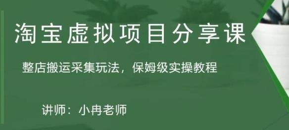 淘宝虚拟整店搬运采集玩法分享课：整店搬运采集玩法，保姆级实操教程-网创资源社