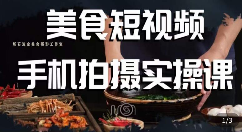 烁石·美食视频手机拍摄实操课，​美食摄影理论、手机拍摄相关设置、剪辑调色、布光原理等内容-网创资源社