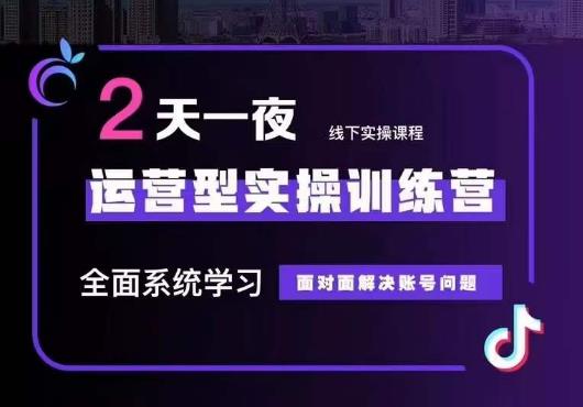 5月22-23线下课运营型实操训练营，全面系统学习，从底层逻辑到实操方法到千川投放-网创资源社