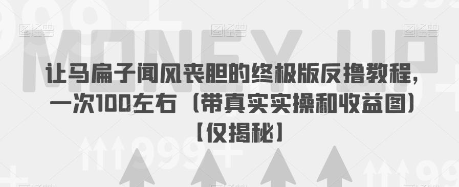 让马扁子闻风丧胆的终极版反撸教程，一次100左右（带真实实操和收益图）【仅揭秘】-网创资源社