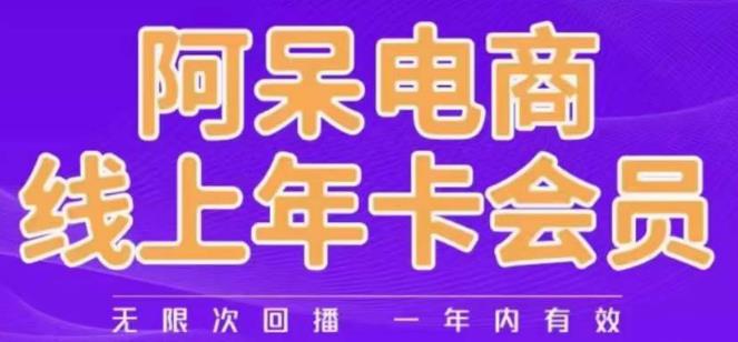 阿呆电商线上年会员，阿呆电商干货分享（更新中）-网创资源社