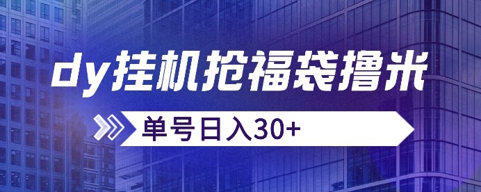 抖音抢福袋/抢红包脚本，只要号多放着一天抢个30+没问题的【揭秘】-网创资源社