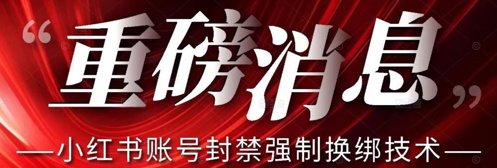 【最新】小红书账号封禁强制换绑技术可日赚300-网创资源社