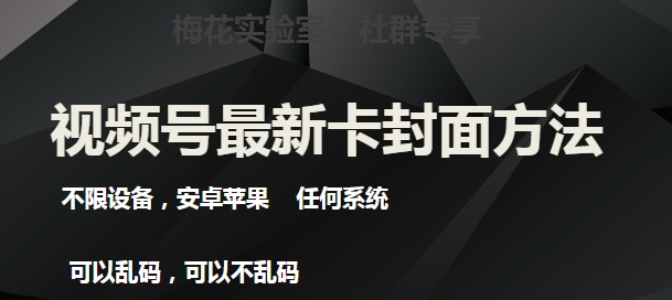 梅花实验室社群最新卡封面玩法3.0，不限设备，安卓苹果任何系统-网创资源社