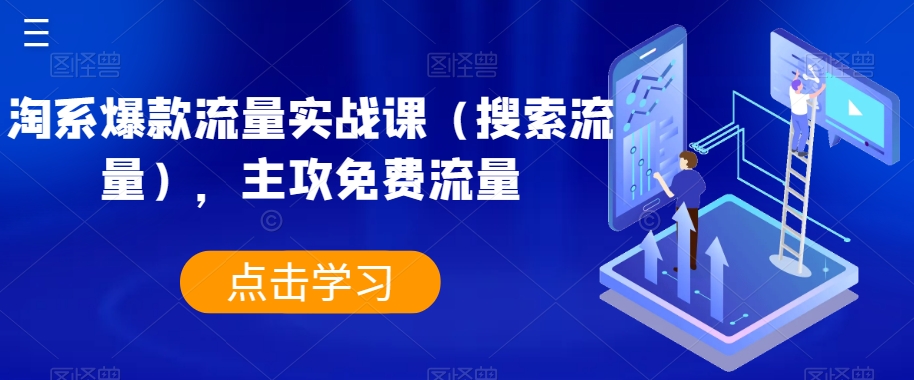 淘系爆款流量实战课（搜索流量），主攻免费流量-网创资源社