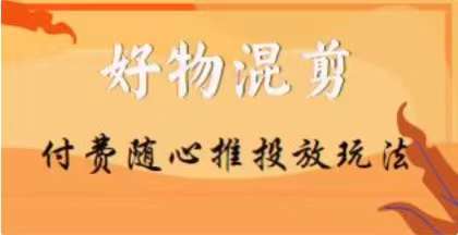 【万三】好物混剪付费随心推投放玩法，随心投放小课抖音教程-网创资源社