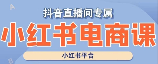 小红书电商高级运营课程，实操教学+案例分析-网创资源社