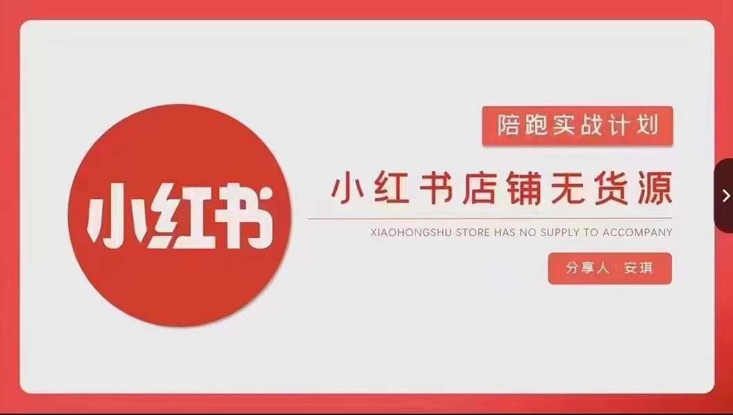 安琪-小红书店铺无货源实战，开店到售后全流程操作-网创资源社