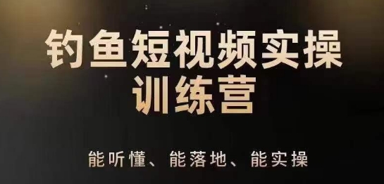 0基础学习钓鱼短视频系统运营实操技巧，钓鱼再到系统性讲解定位ip策划技巧-网创资源社