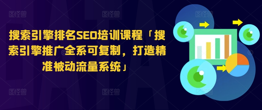 搜索引擎排名SEO培训课程「搜索引擎推广全系可复制，打造精准被动流量系统」-网创资源社