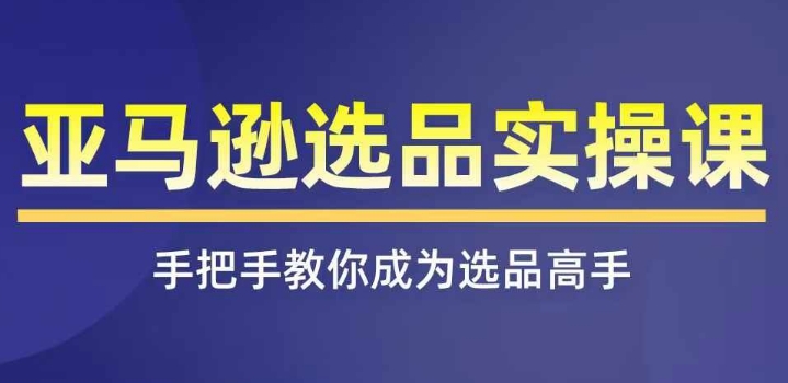 亚马逊选品实操课程，快速掌握亚马逊选品的技巧，覆盖亚马逊选品所有渠道-网创资源社