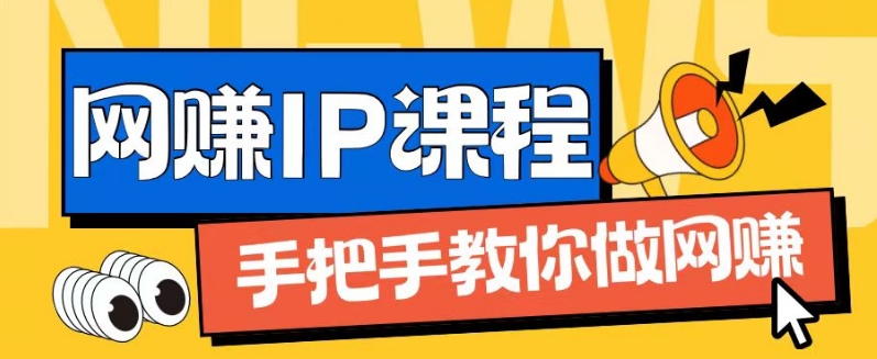 ip合伙人打造1.0，从0到1教你做网创，实现月入过万【揭秘】-网创资源社