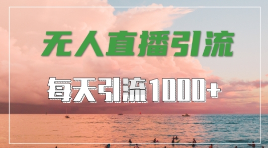 抖音快手视频号全平台通用，无人直播引流法，超暴力引流1000+高质量精准创业粉【揭秘】-网创资源社