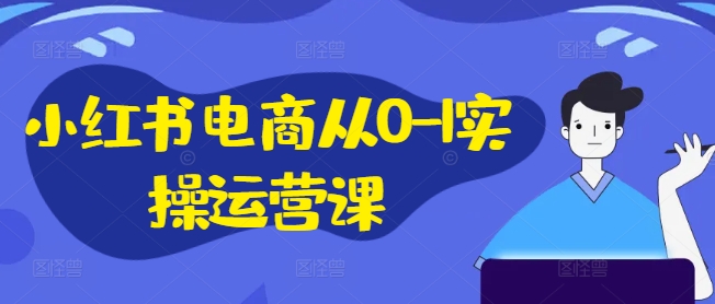 小红书电商从0-1实操运营课，小红书手机实操小红书/IP和私域课/小红书电商电脑实操板块等-网创资源社