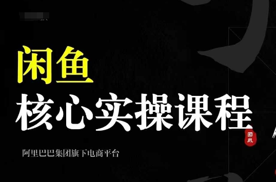 2024闲鱼核心实操课程，从养号、选品、发布、销售，教你做一个出单的闲鱼号-网创资源社