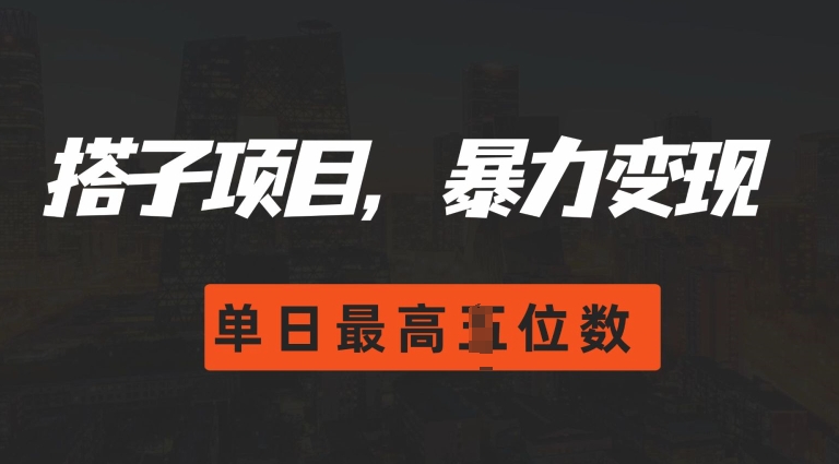 2024搭子玩法，0门槛，暴力变现，单日最高破四位数【揭秘】-网创资源社