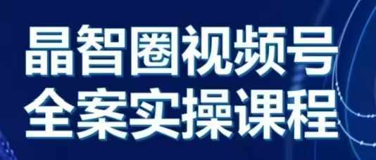 晶姐说直播·视频号全案实操课，从0-1全流程-网创资源社