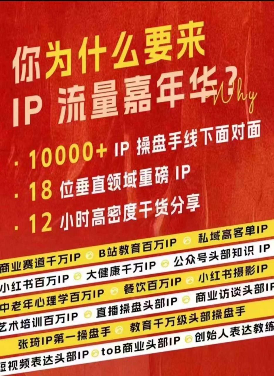 群响IP流量嘉年华，​现场视频+IP江湖2024典藏版PPT-网创资源社