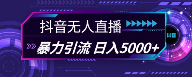 抖音快手视频号全平台通用无人直播引流法，利用图片模板和语音话术，暴力日引流100+创业粉【揭秘】-网创资源社